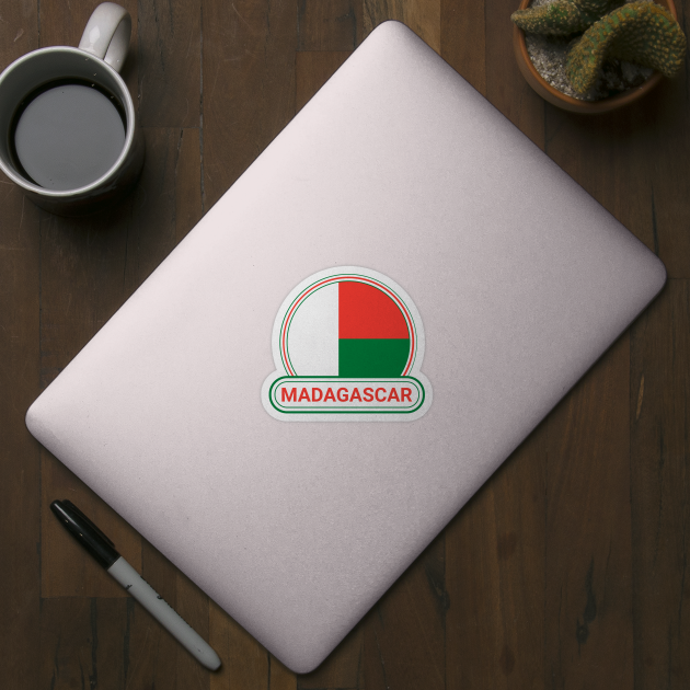 Madagascar Country Badge - Madagascar Flag by Yesteeyear